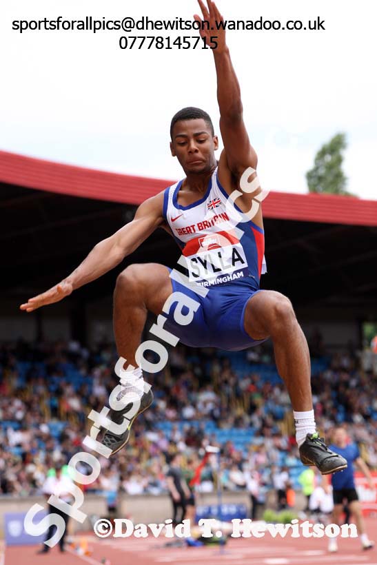 Mens long jump, British Championships, Birmingham. Photo: David T. Hewitson/Sports for All Pics